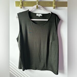 Southern Lady Black Sleeveless Top Size 2X